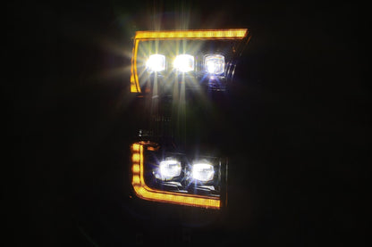 15-17 Ford F150 / 17-20 F150 Raptor NOVA-Series LED Projector Headlights Black - view 8