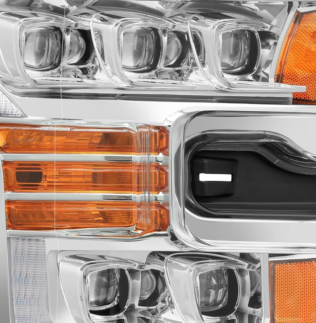 15-17 Ford F150 / 17-20 F150 Raptor NOVA-Series LED Projector Headlights Chrome - view 2