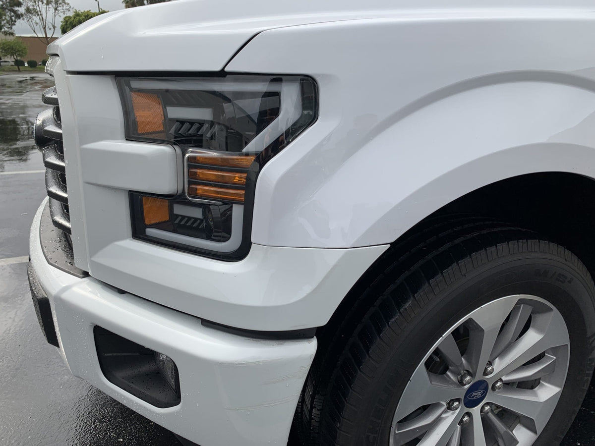 15-17 Ford F150 / 17-20 Ford F150 Raptor LUXX-Series LED Projector Headlights Black - view 10