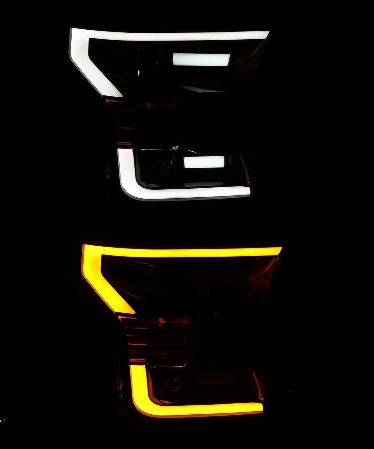 15-17 Ford F150 / 17-20 Ford F150 Raptor LUXX-Series LED Projector Headlights Black - view 4
