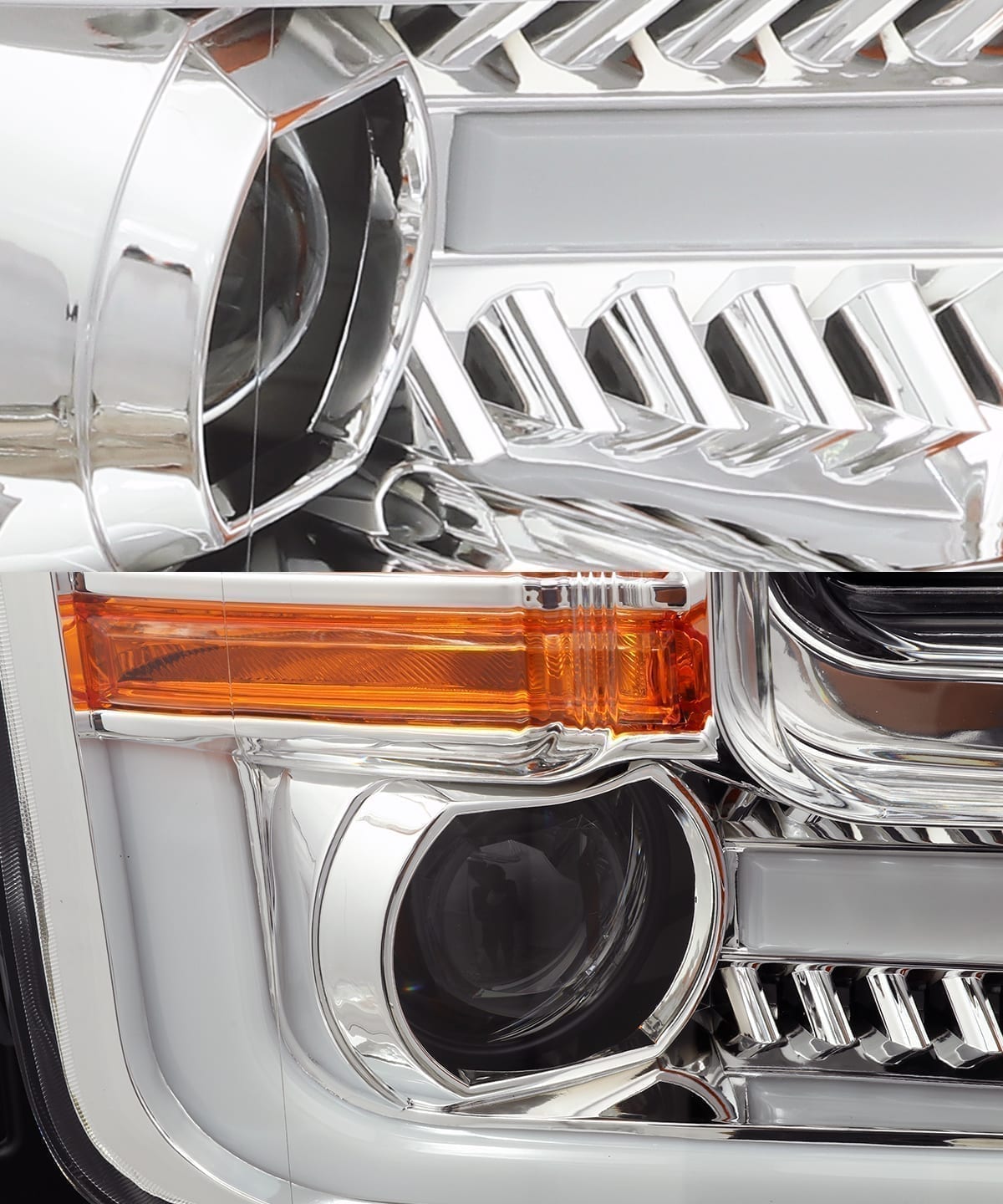 15-17 Ford F150 PRO-Series Halogen Projector Headlights Chrome - view 2