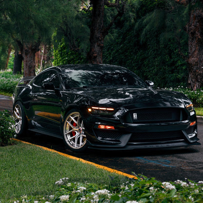 15-17 Ford Mustang/18-20 Mustang Shelby GT350/GT500 MK II NOVA-Series LED Projector Headlights Alpha-Black - view 2