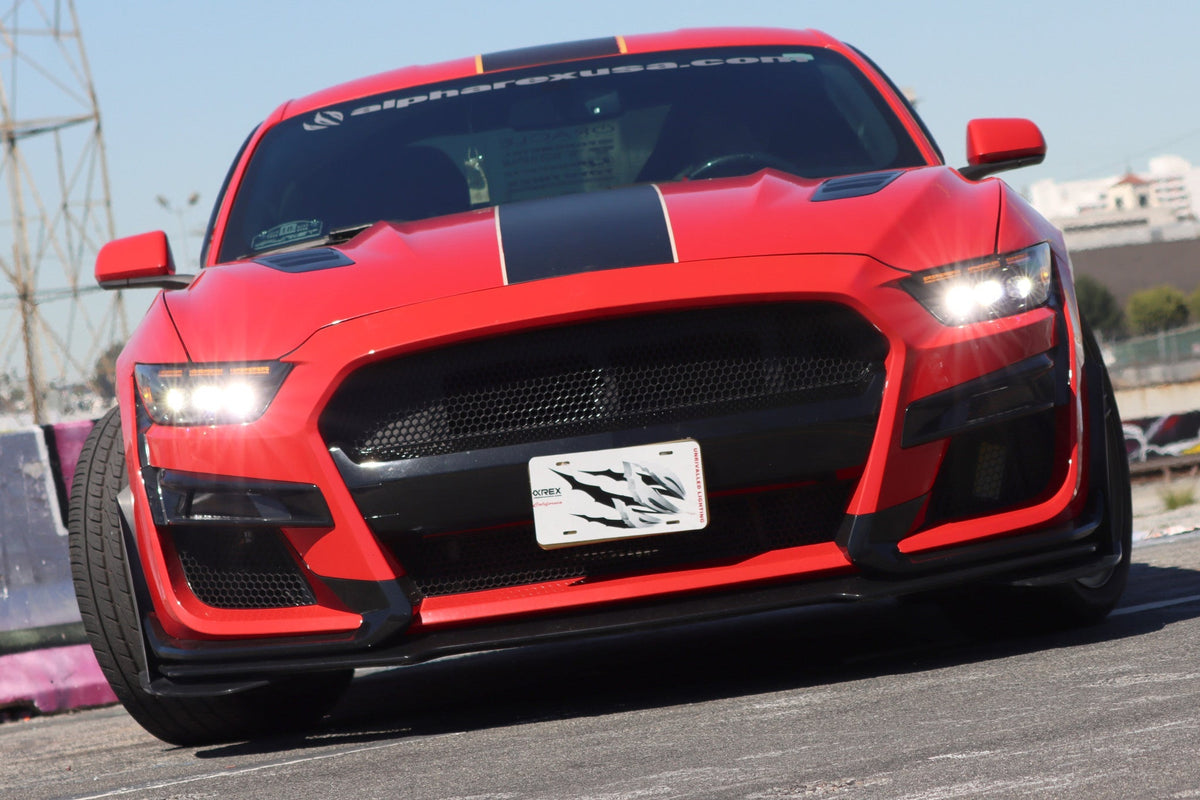 15-17 Ford Mustang/18-20 Mustang Shelby GT350/GT500 MK II NOVA-Series LED Projector Headlights Black - view 3
