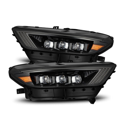 15-17 Ford Mustang/18-20 Mustang Shelby GT350/GT500 NOVA-Series LED Projector Headlights Alpha-Black - view 1