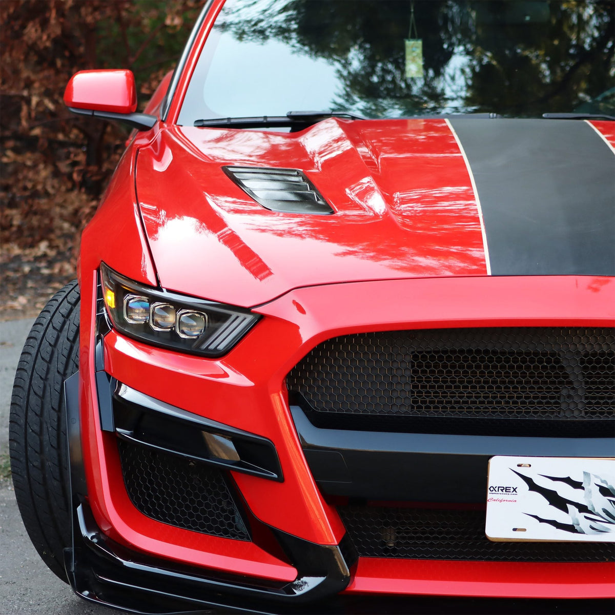 15-17 Ford Mustang/18-20 Mustang Shelby GT350/GT500 NOVA-Series LED Projector Headlights Black - view 4