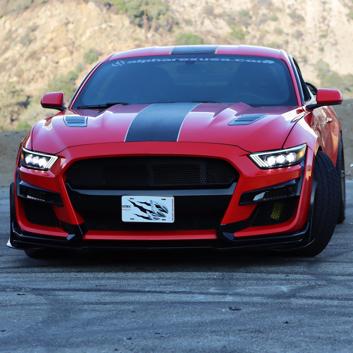 15-17 Ford Mustang/18-20 Mustang Shelby GT350/GT500 NOVA-Series LED Projector Headlights Black - view 5