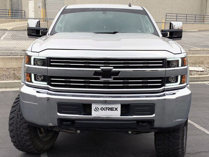 15-19 Chevrolet Silverado 2500HD/3500HD LUXX-Series LED Projector Headlights Black - view 2