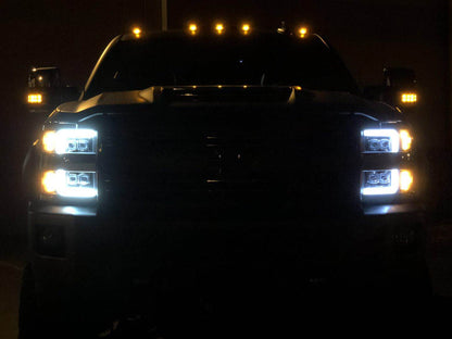 15-19 Chevrolet Silverado 2500HD/3500HD MK II NOVA-Series LED Projector Headlights Black - view 8
