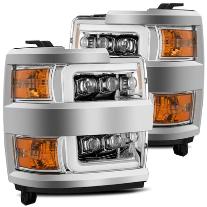 15-19 Chevrolet Silverado 2500HD/3500HD MK II NOVA-Series LED Projector Headlights Chrome - view 1