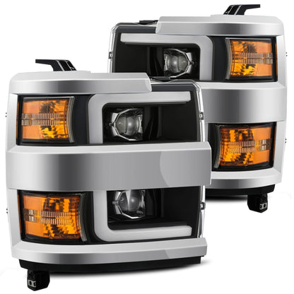 15-19 Chevrolet Silverado 2500HD/3500HD PRO-Series Halogen Projector Headlights Black - view 1