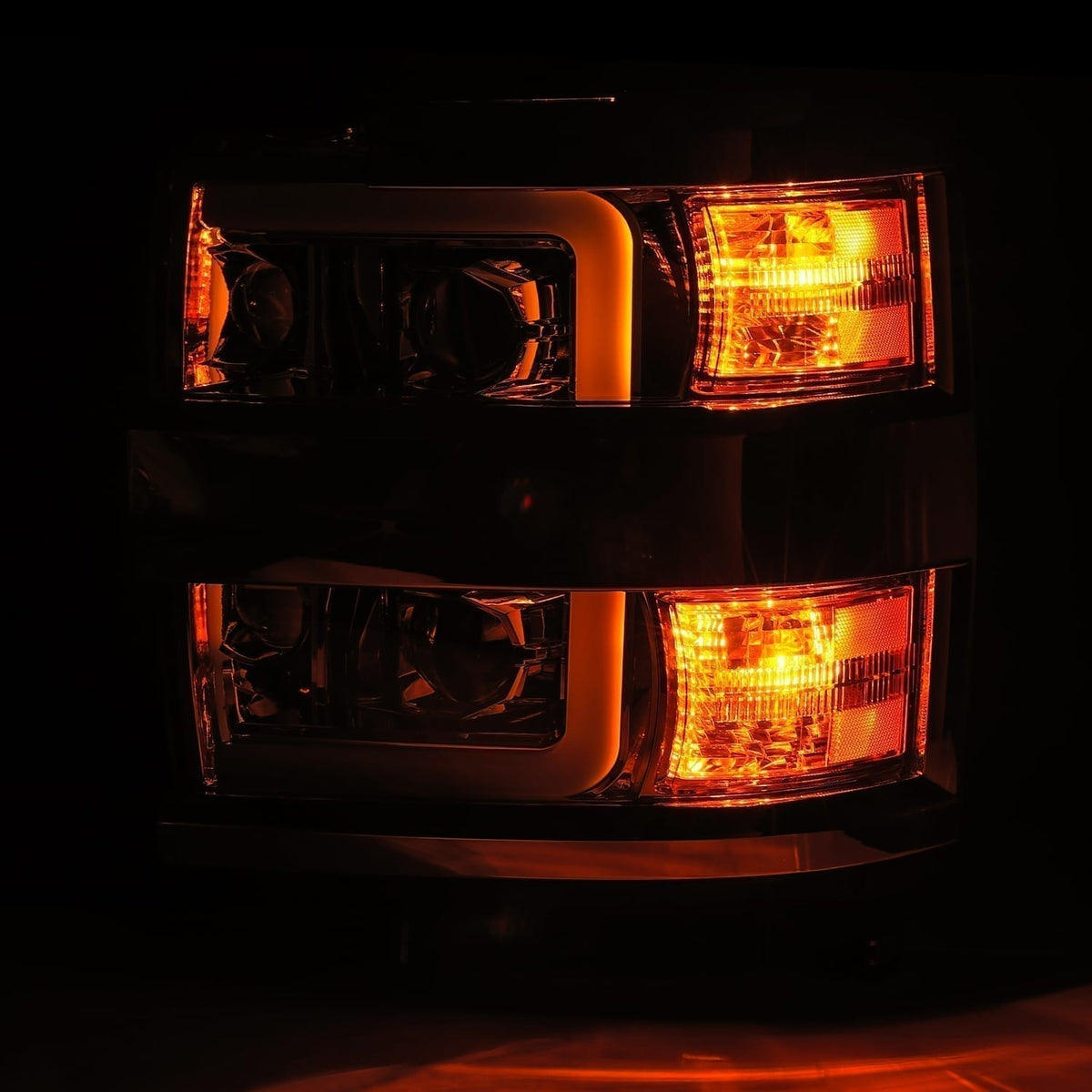 15-19 Chevrolet Silverado 2500HD/3500HD PRO-Series Halogen Projector Headlights Black - view 6