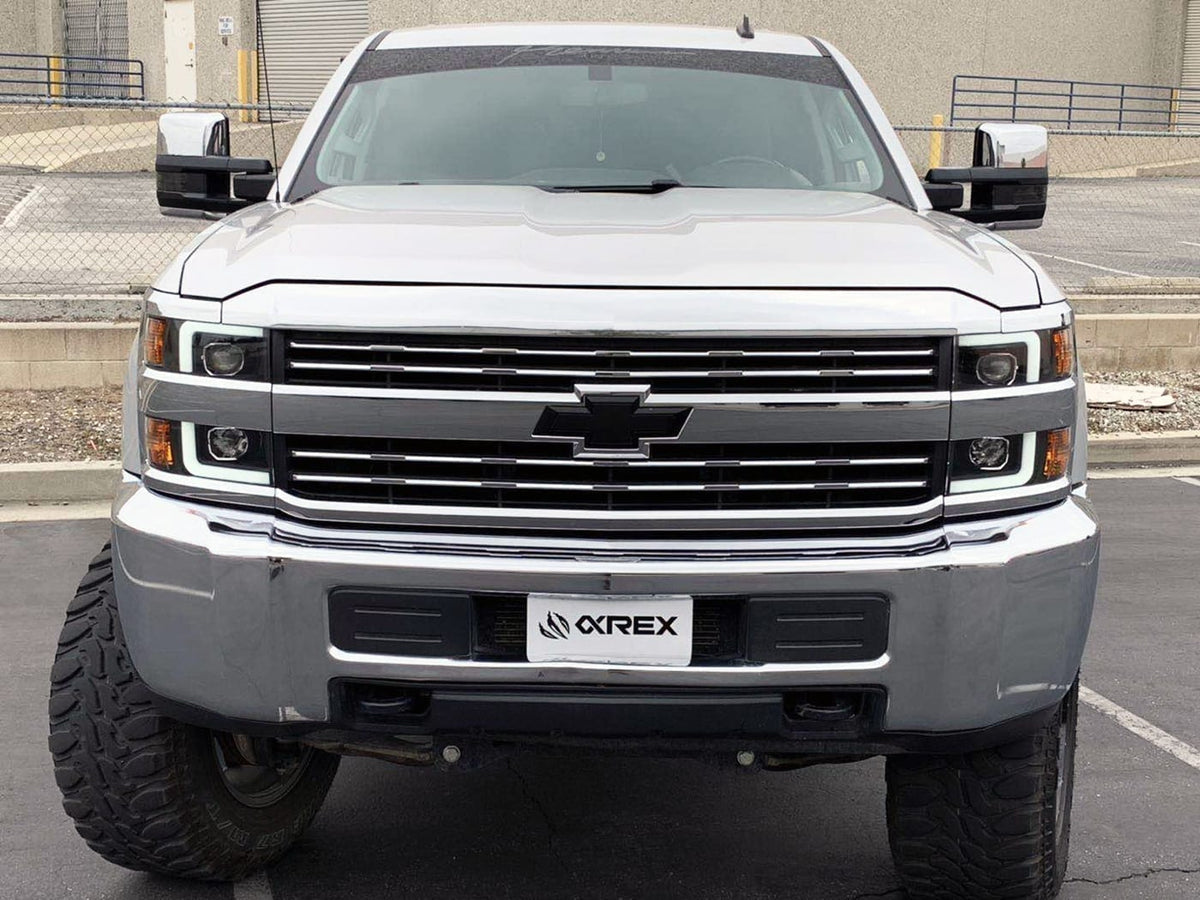 15-19 Chevrolet Silverado 2500HD/3500HD PRO-Series Halogen Projector Headlights Black - view 2