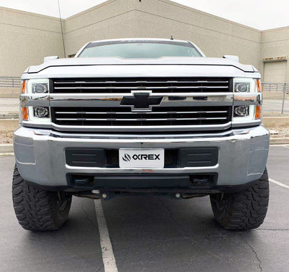 15-19 Chevrolet Silverado 2500HD/3500HD PRO-Series Halogen Projector Headlights Chrome - view 3