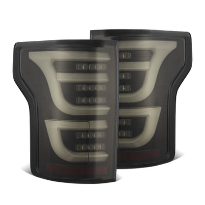 15-20 Ford F150 LUXX-Series LED Tail Lights Black Smoke - view 1