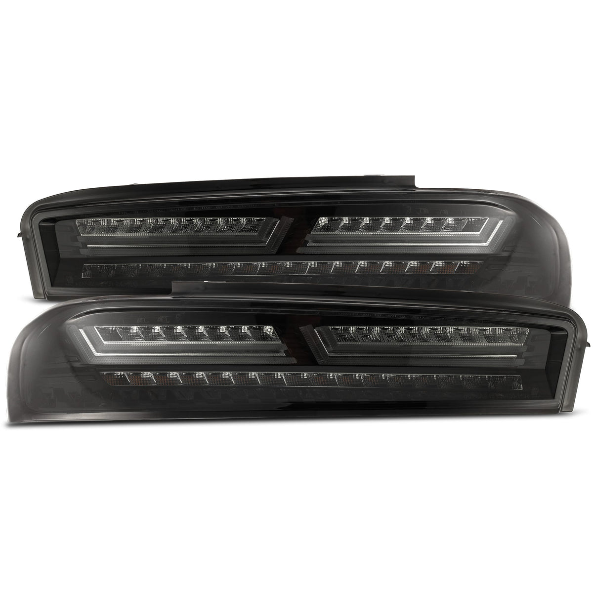 16-18 Chevrolet Camaro PRO-Series LED Tail Lights Jet Black - view 1