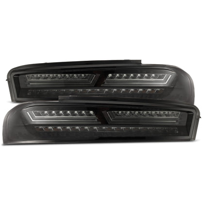16-18 Chevrolet Camaro PRO-Series LED Tail Lights Jet Black - view 1