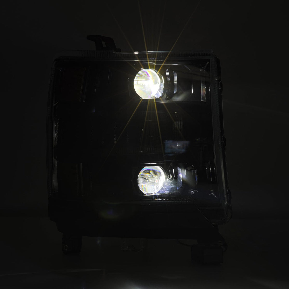 16-18 Chevrolet Silverado 1500 LUXX-Series LED Projector Headlights Alpha-Black - view 7