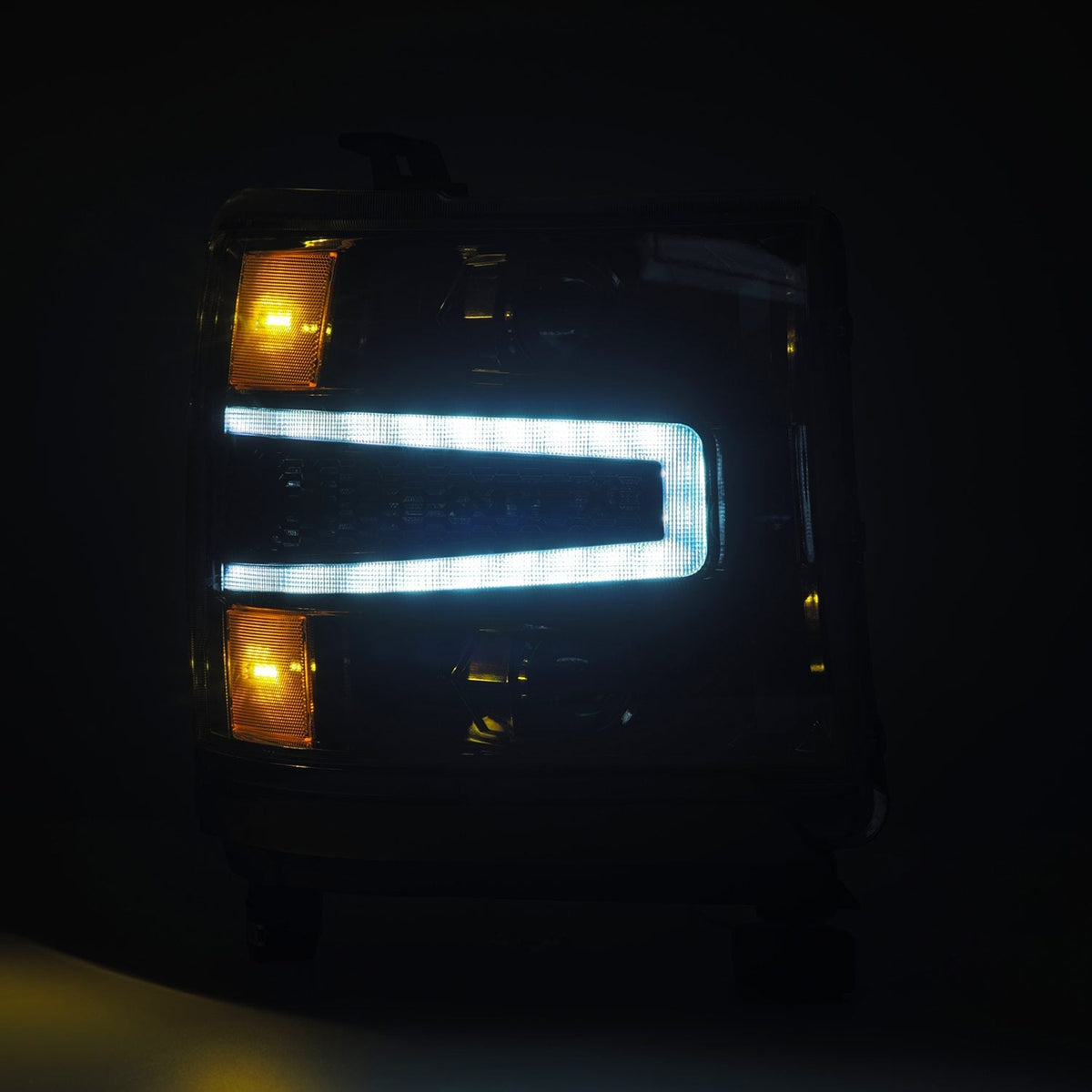16-18 Chevrolet Silverado 1500 LUXX-Series LED Projector Headlights Alpha-Black - view 4