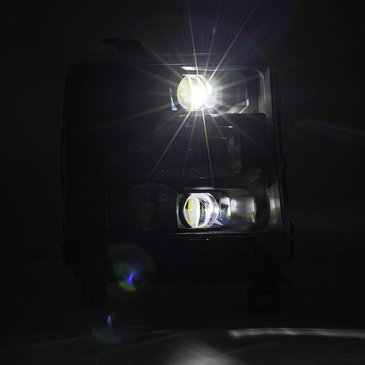 16-18 Chevrolet Silverado 1500 LUXX-Series LED Projector Headlights Black - view 5