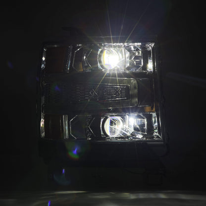 16-18 Chevrolet Silverado 1500 LUXX-Series LED Projector Headlights Chrome - view 7