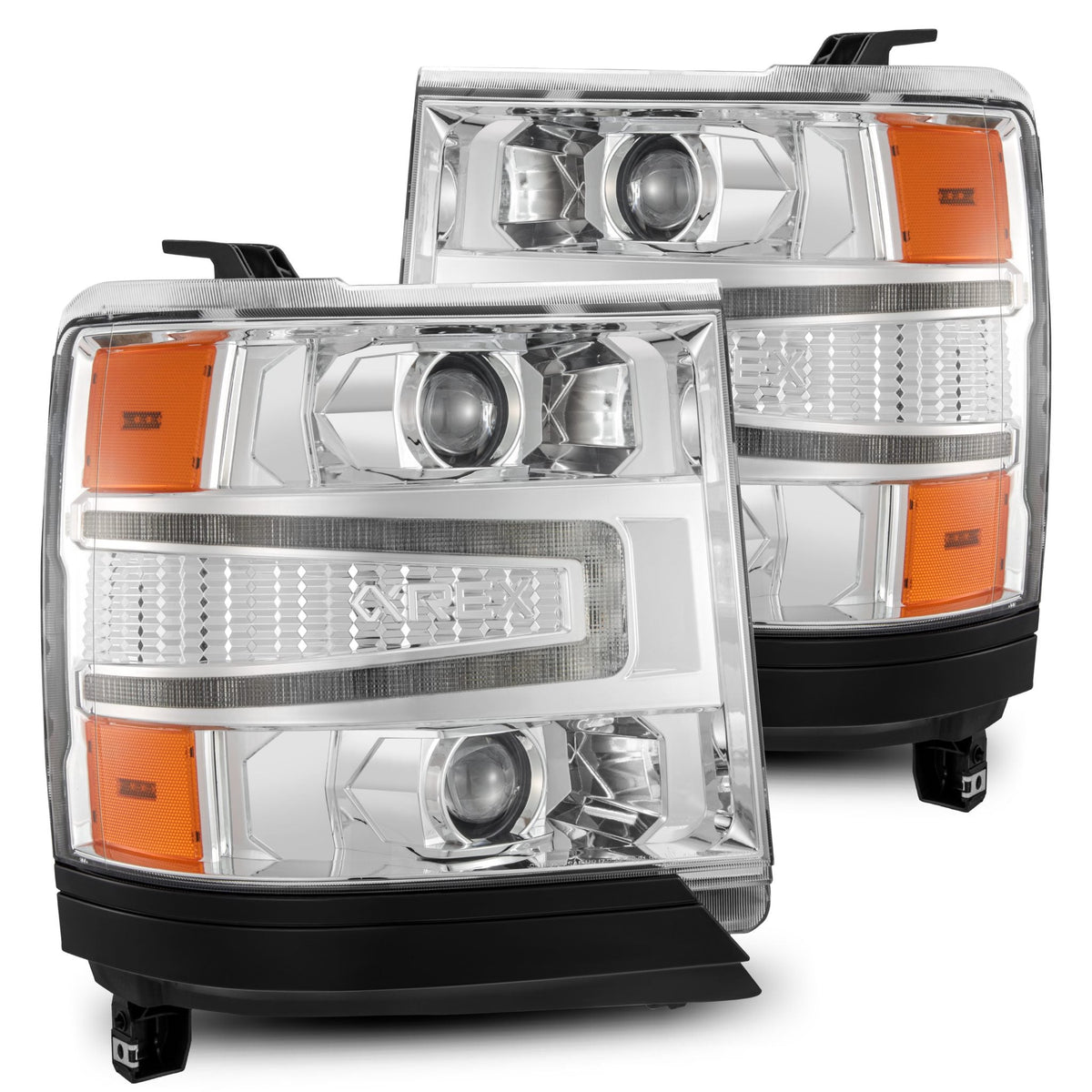16-18 Chevrolet Silverado 1500 LUXX-Series LED Projector Headlights Chrome - view 1