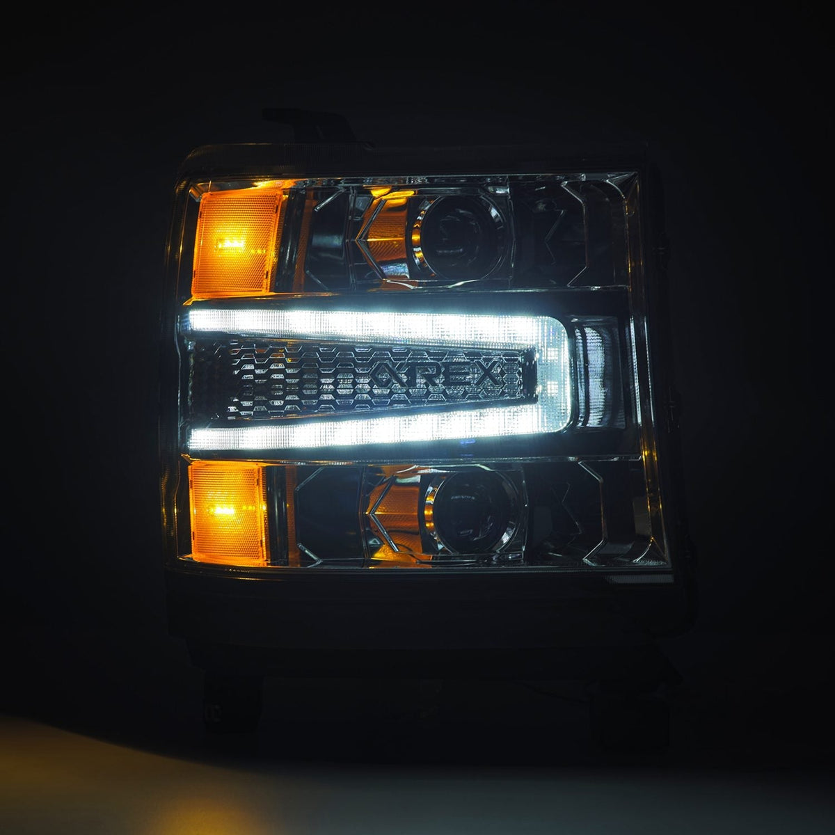 16-18 Chevrolet Silverado 1500 LUXX-Series LED Projector Headlights Chrome - view 4