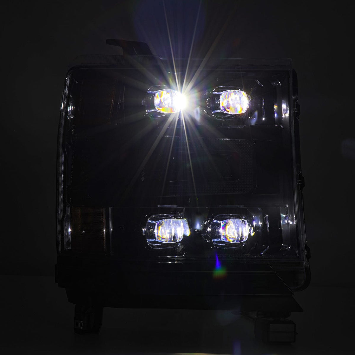 16-18 Chevrolet Silverado 1500 NOVA-Series LED Projector Headlights Alpha-Black - view 5