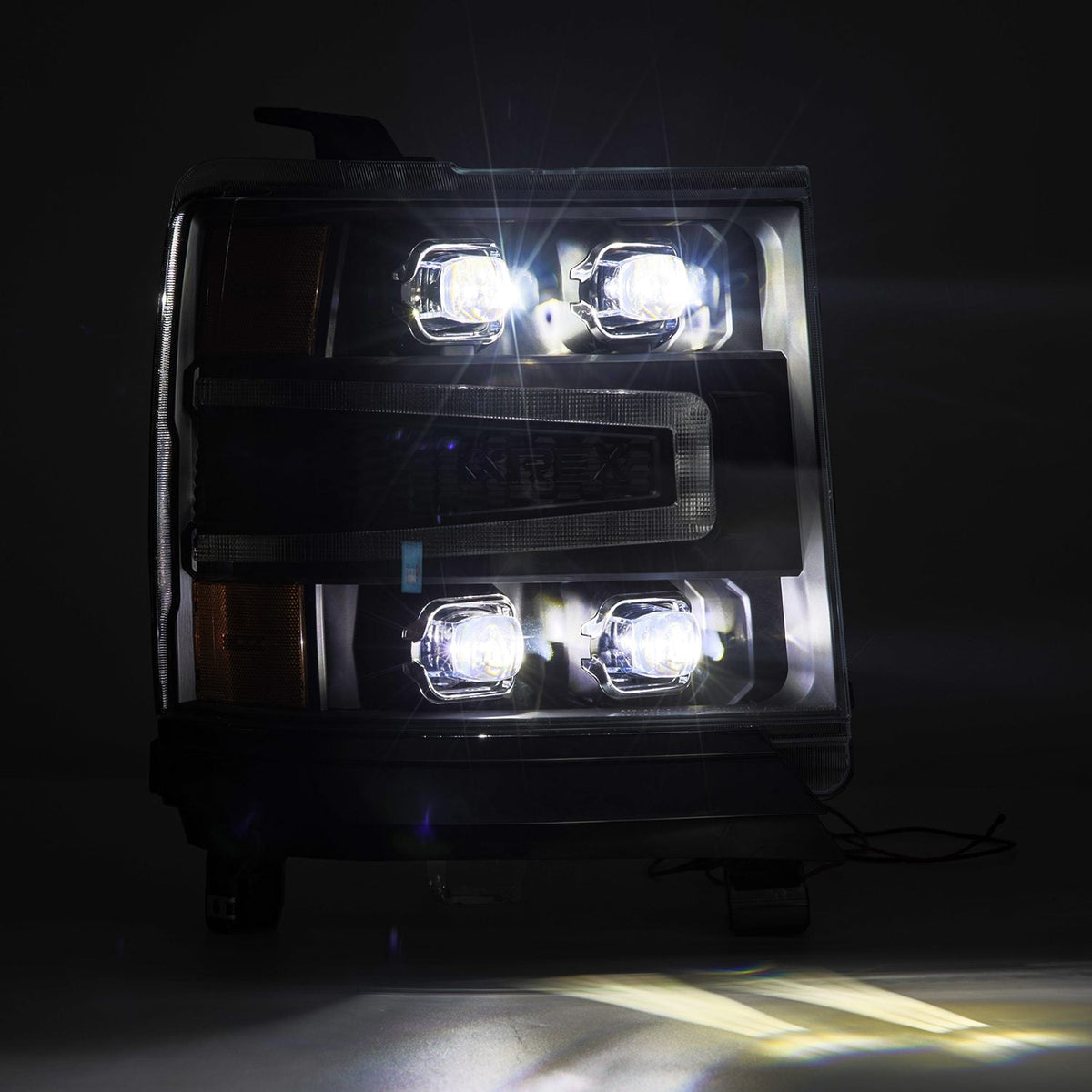 16-18 Chevrolet Silverado 1500 NOVA-Series LED Projector Headlights Black - view 5