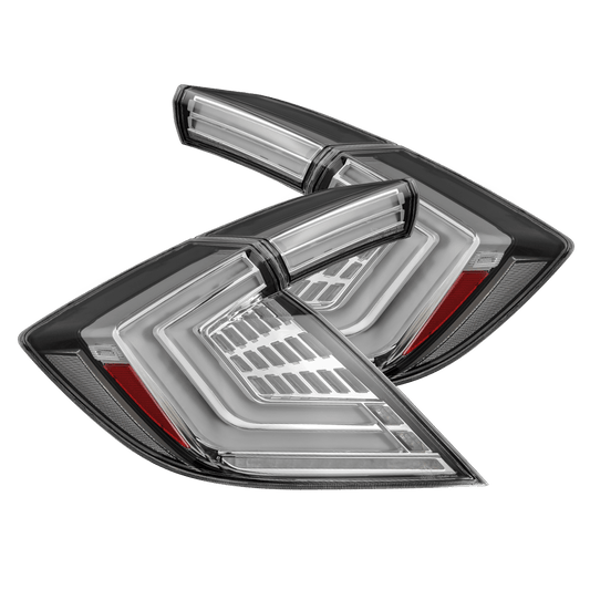 16-21 Honda Civic Hatchback NOVA-Series Prismatic LED Tail Lights Clear - view 1