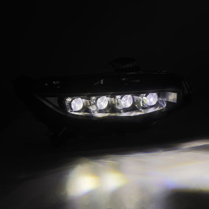 16-21 Honda Civic NOVA-Series LED Projector Headlights Alpha-Black - view 5