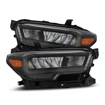 16-23 Toyota Tacoma LUXX-Series LED Crystal Headlights Alpha-Black - view 1