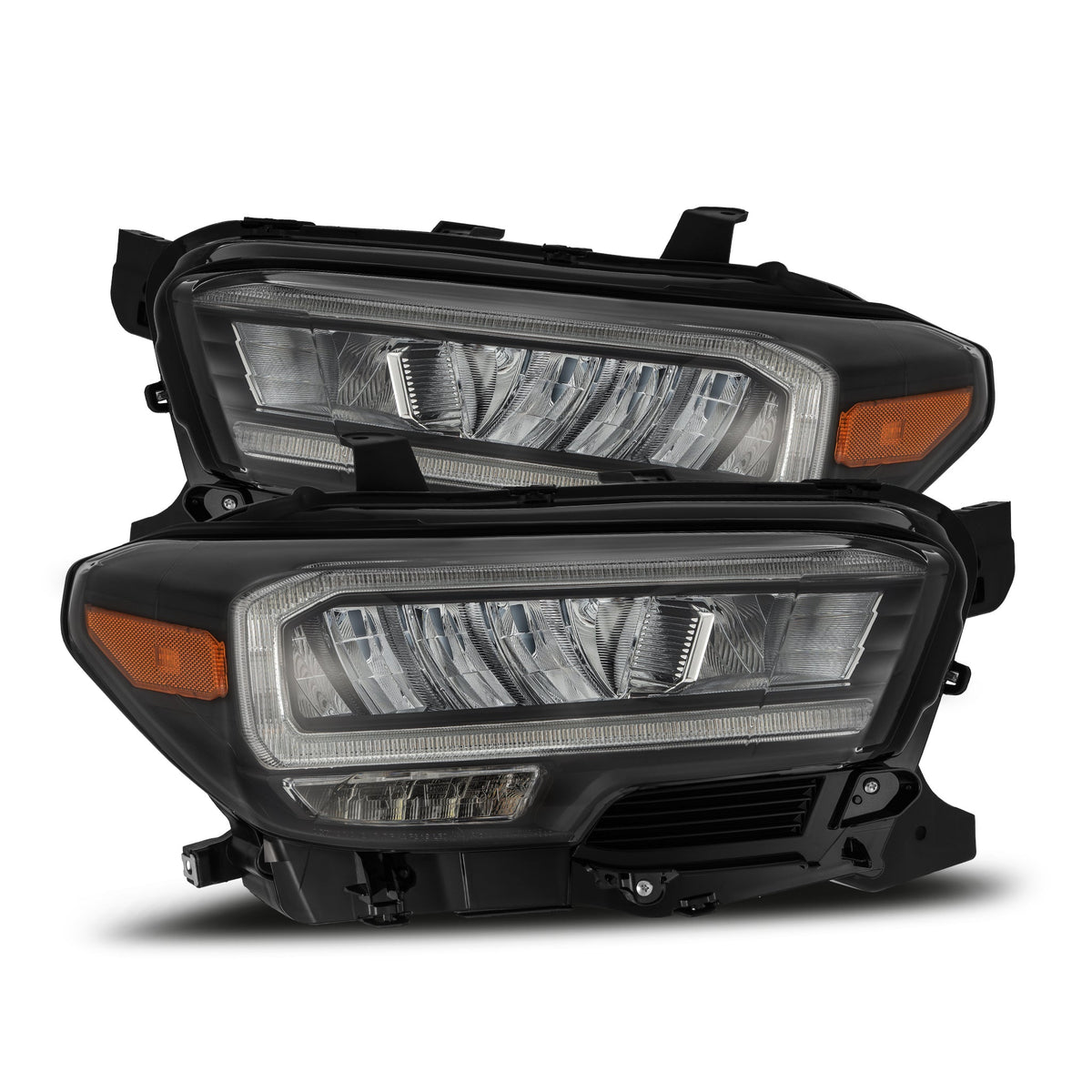 16-23 Toyota Tacoma LUXX-Series LED Crystal Headlights Black - view 1