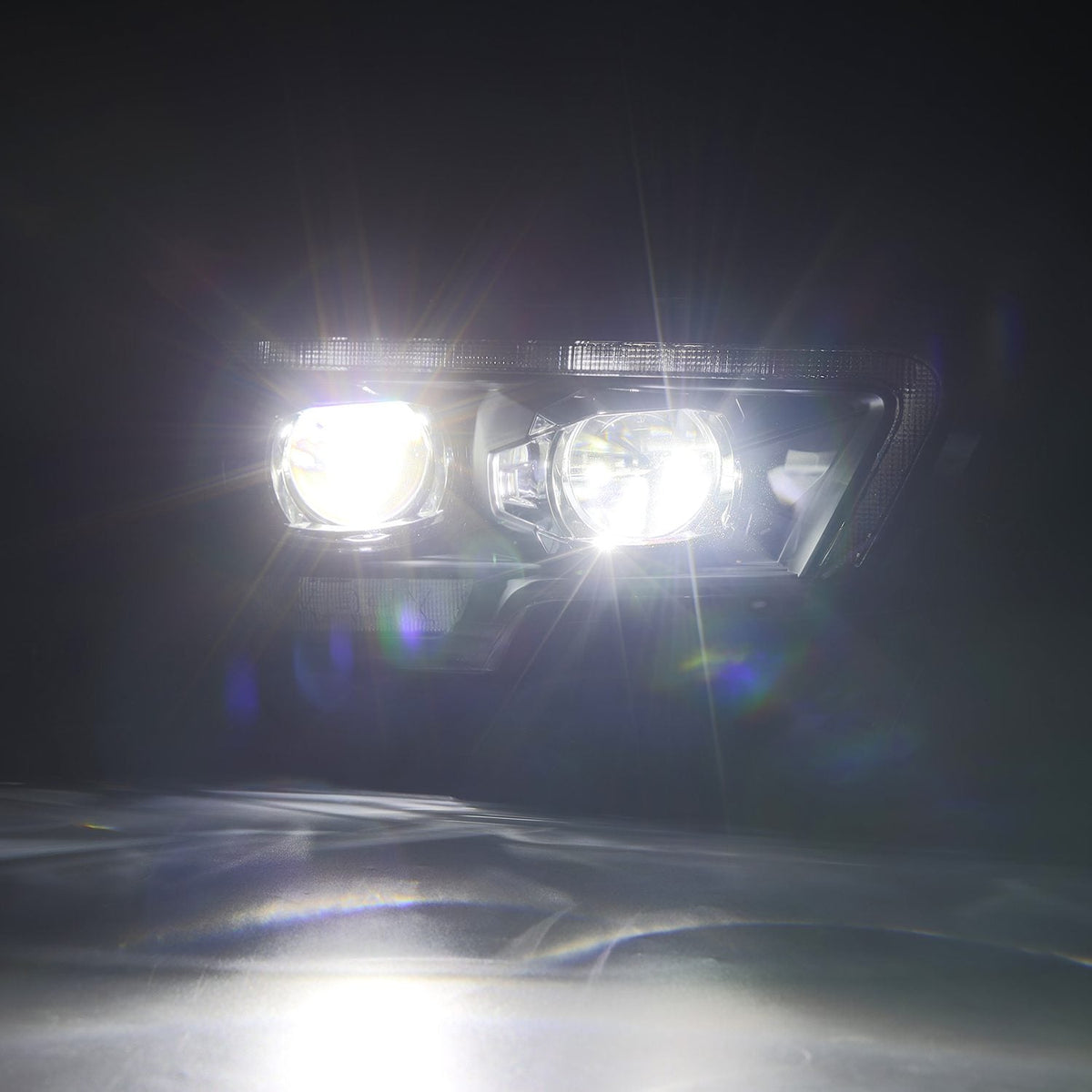 16-23 Toyota Tacoma MK II LUXX-Series LED Projector Headlights Black - view 2