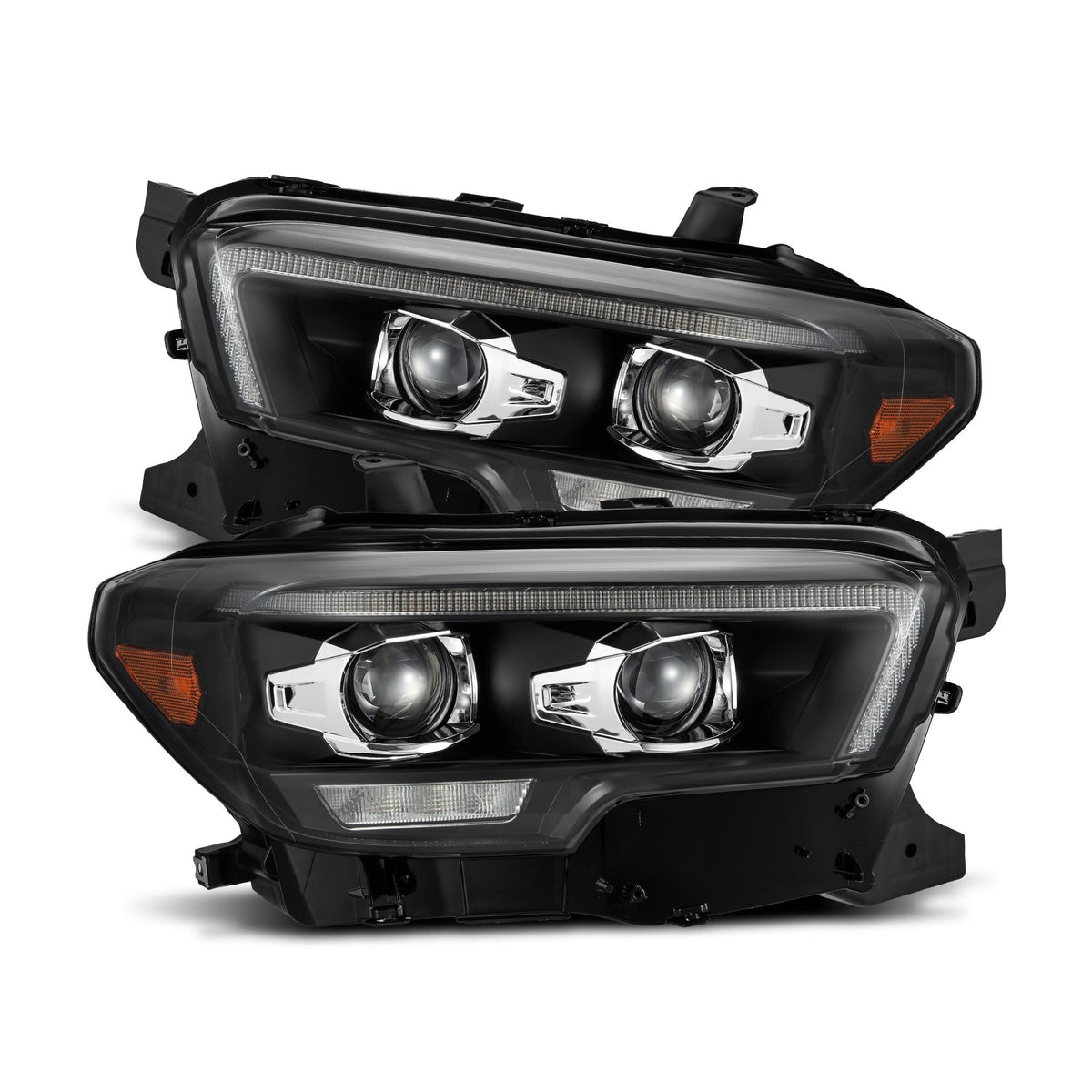 16-23 Toyota Tacoma MK II LUXX-Series LED Projector Headlights Black - view 1