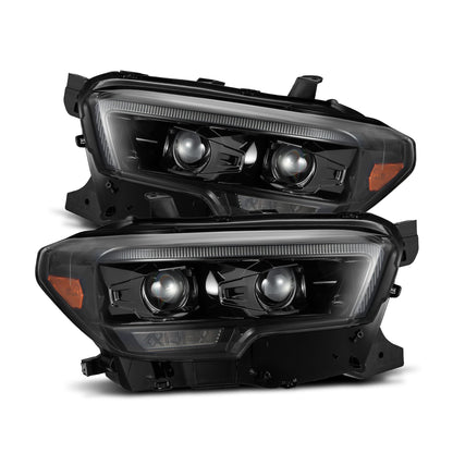 16-23 Toyota Tacoma MK II PRO-Series Halogen Projector Headlights Alpha-Black - view 1