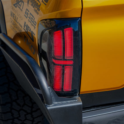 16-23 Toyota Tacoma NOVA-Series Prismatic LED Tail Lights Black Clear - view 5