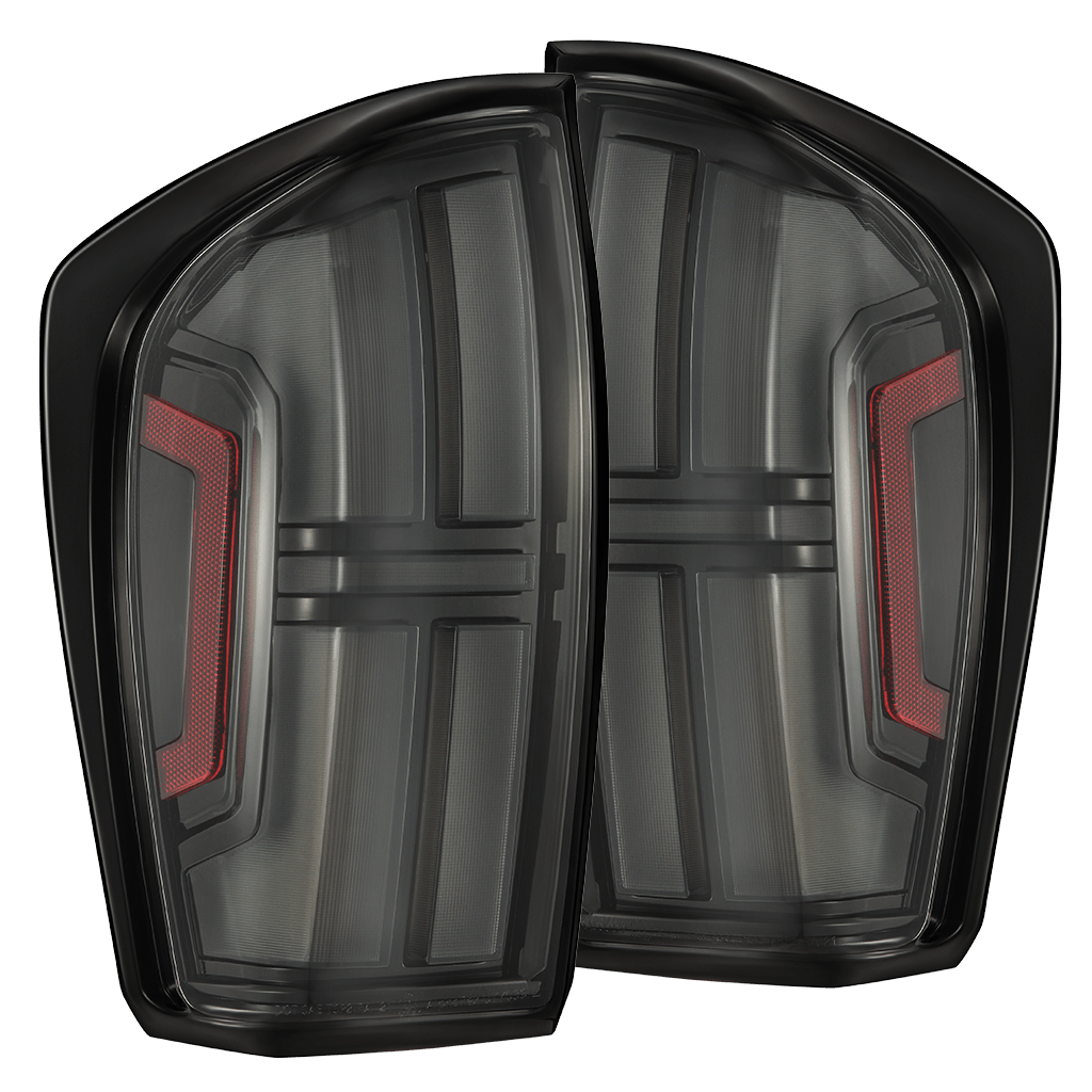 16-23 Toyota Tacoma NOVA-Series Prismatic LED Tail Lights Black Clear - view 1