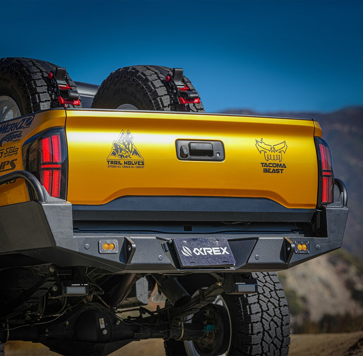 16-23 Toyota Tacoma NOVA-Series Prismatic LED Tail Lights Black Clear - view 4