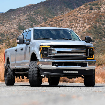17-19 Ford Super Duty MKII LUXX-Series LED Projector Headlights Black - view 3