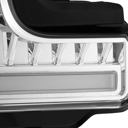 17-19 Ford Super Duty MKII LUXX-Series LED Projector Headlights Chrome - view 12