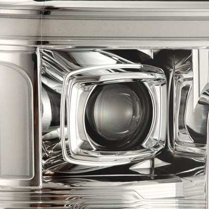 17-19 Ford Super Duty MKII LUXX-Series LED Projector Headlights Chrome - view 10