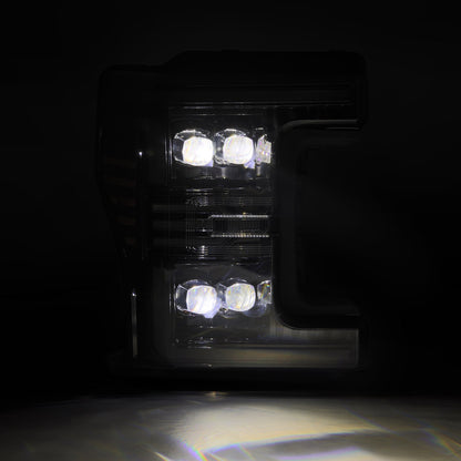17-19 Ford Super Duty MKII NOVA-Series LED Projector Headlights Alpha-Black - view 6