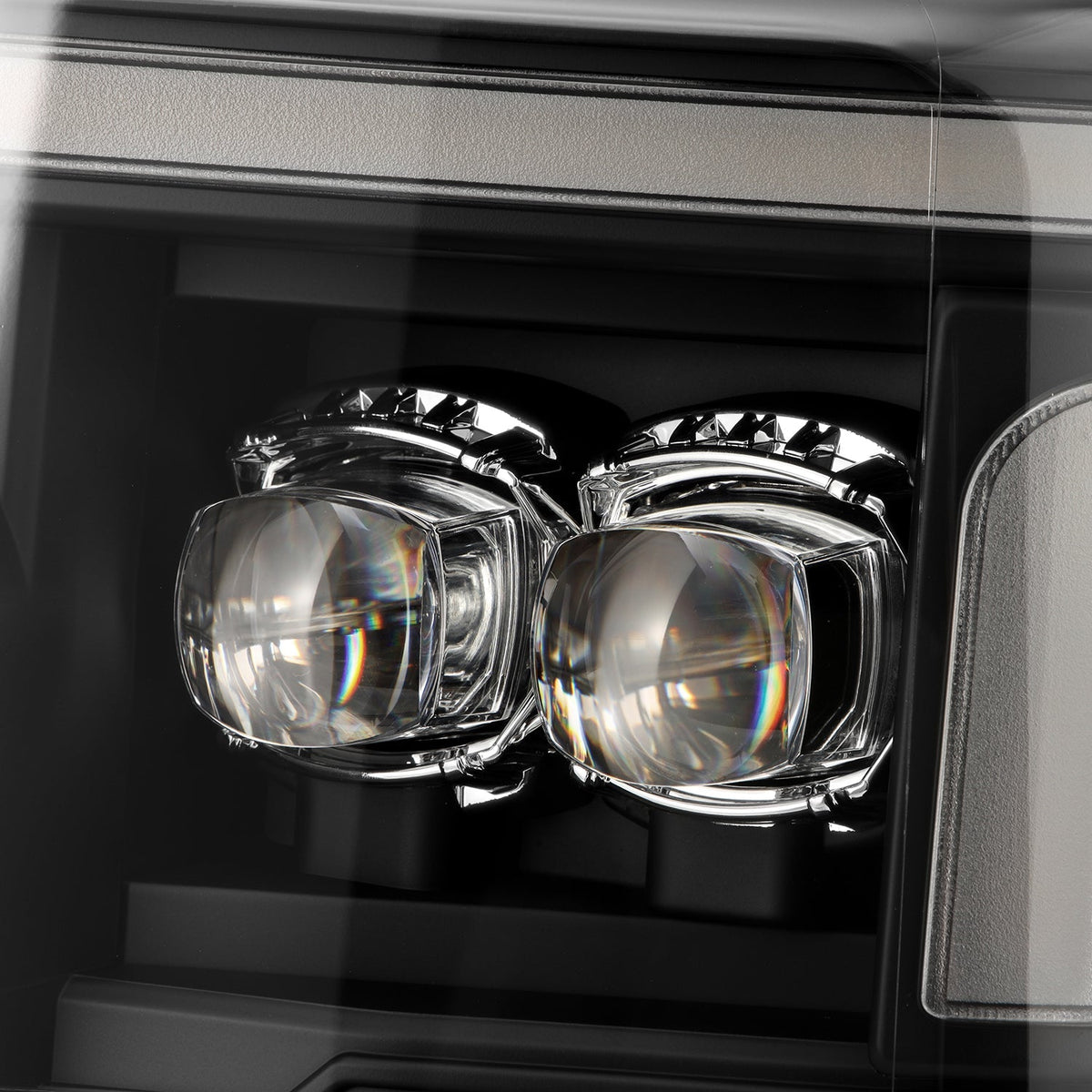 17-19 Ford Super Duty MKII NOVA-Series LED Projector Headlights Black - view 7