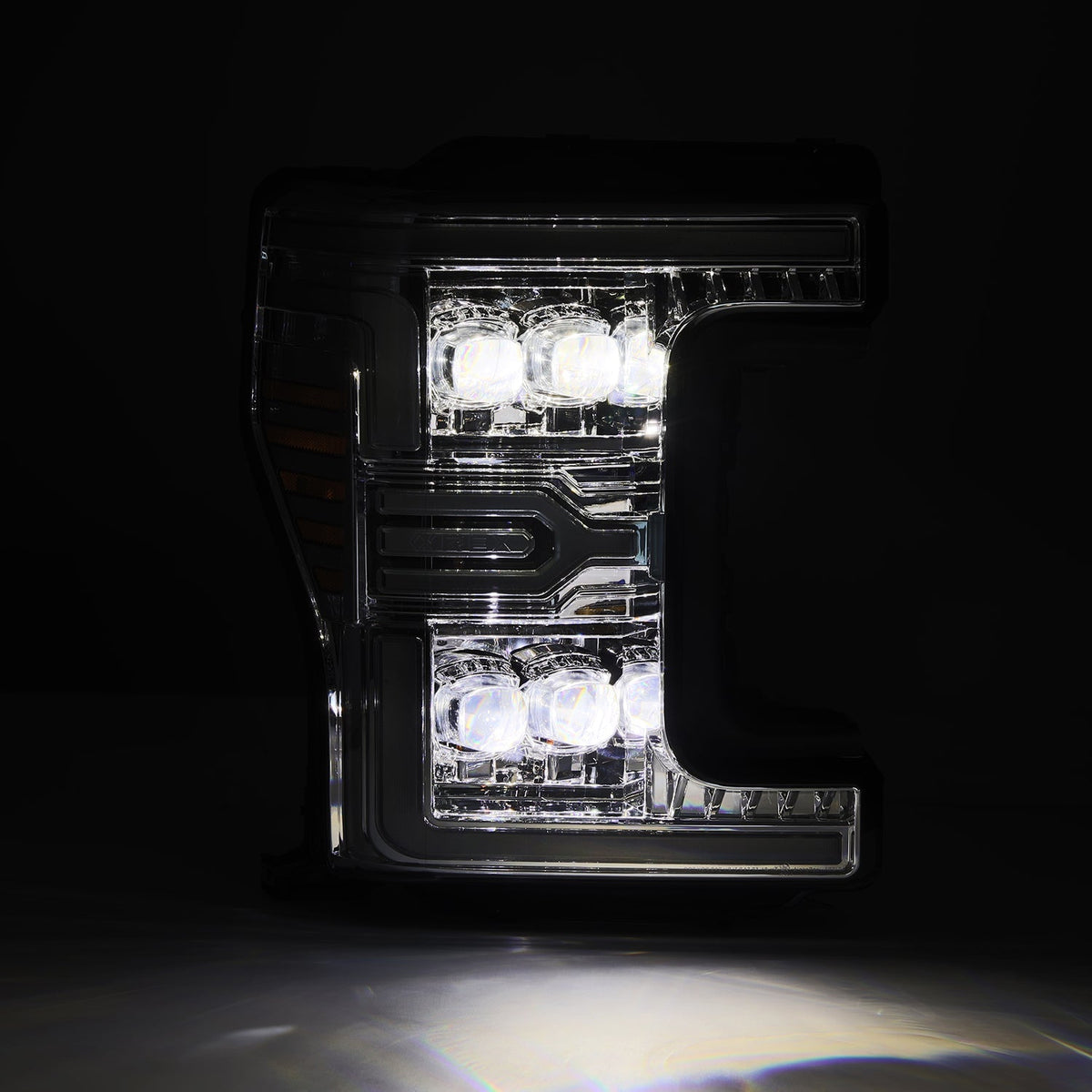 17-19 Ford Super Duty MKII NOVA-Series LED Projector Headlights Chrome - view 6