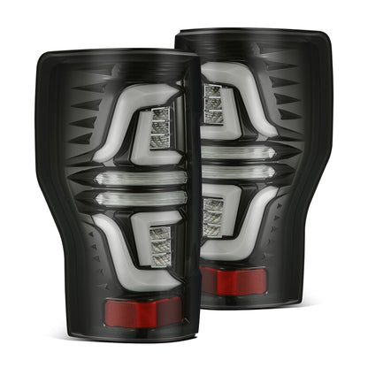 17-19 Ford Super Duty PRO-Series LED Tail Lights Jet Black - view 1