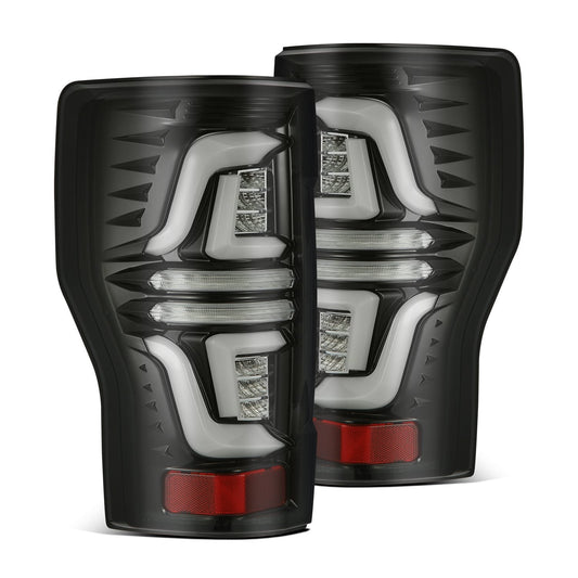 17-19 Ford Super Duty PRO-Series LED Tail Lights Jet Black - view 1