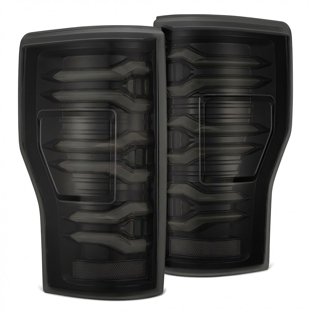 17-22 Ford Super Duty LUXX-Series LED Tail Lights Alpha-Black - view 1