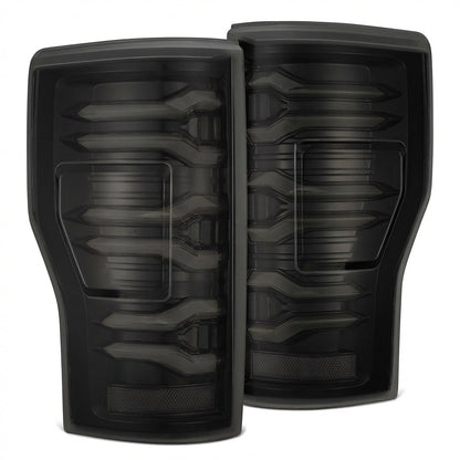 17-22 Ford Super Duty LUXX-Series LED Tail Lights Alpha-Black - view 1