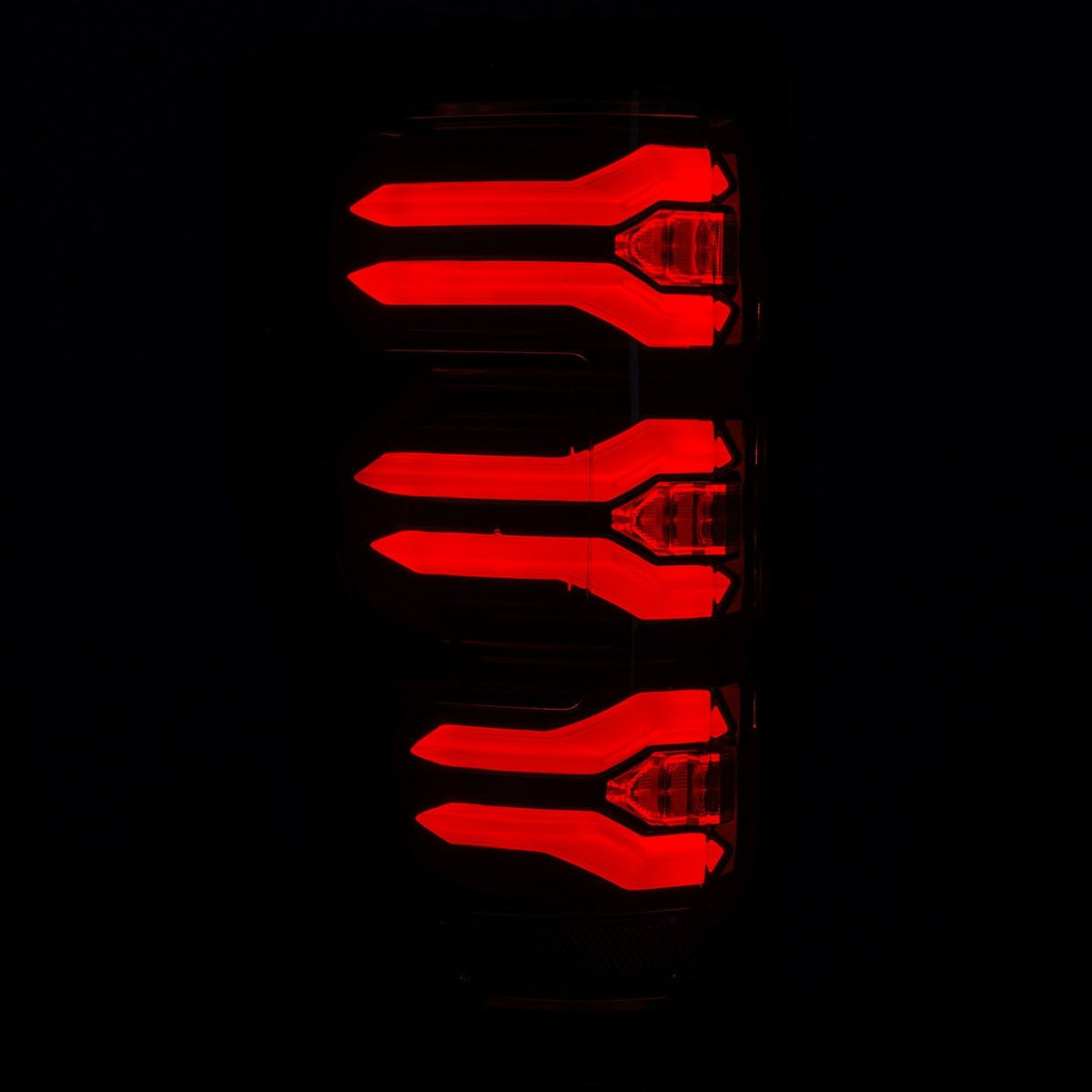 17-22 Ford Super Duty LUXX-Series LED Tail Lights Black-Red - view 2
