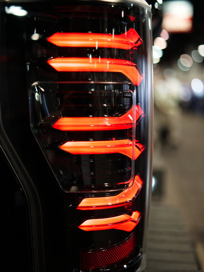 17-22 Ford Super Duty LUXX-Series LED Tail Lights Alpha-Black - view 18